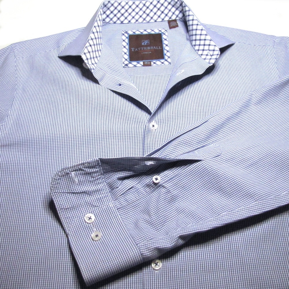 Tattersall London Men’s Dress Shirt 15 1/2” 32/33